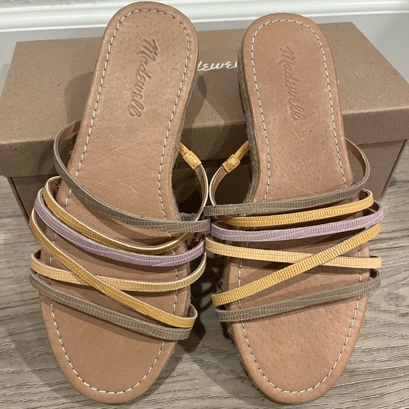 Madewell Woman The Kathrny Espadrille Slide Sandals, Size 7.5 - Picture 2 of 6